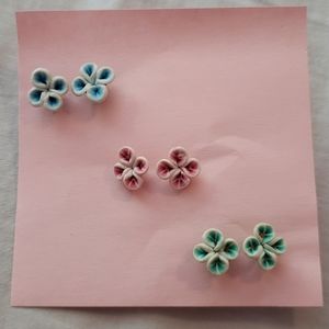 Colorful Clover Earrings